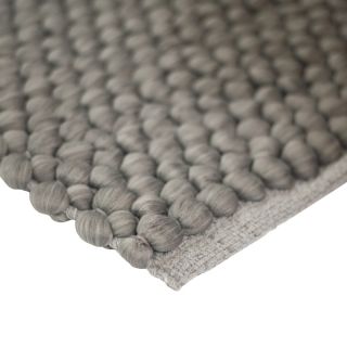 Tapis Bulle 85x55cm gris extra doux