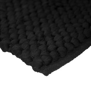 Tapis Bulle 85x55cm noir extra doux