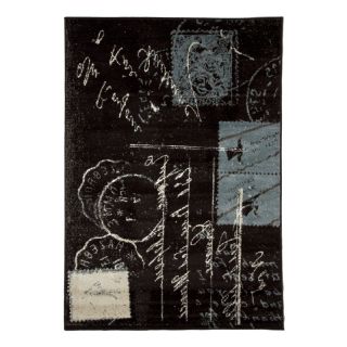 Tapis casa post card 133x190cm chocolat