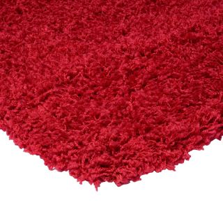 tapis shaggy rouge photo