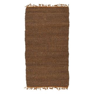 Tapis ZOHRA (120x60cm) Chocolat • Jute et perle