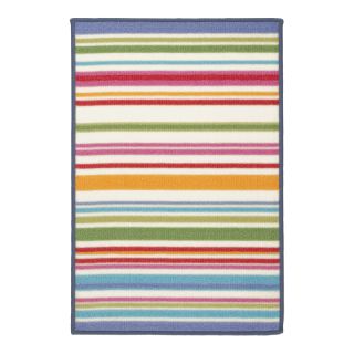 Tapis Bio Line Rayures Multicolore (40x60cm) - photo ambiance