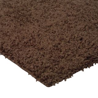 Tapis Home Shaggy chocolat - aspect laine