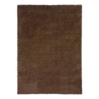 Tapis home shaggy chocolat ambiance