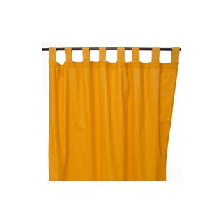 JAZZ rideau 150x250 orange 100% coton photo ambiance
