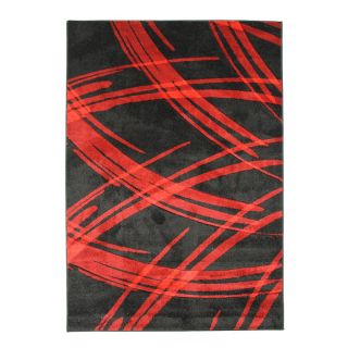 JOY DE LUXE Tapis (133x190cm) rouge et noir