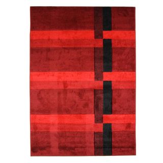 JOY DE LUXE Tapis LIGNES (133x190cm) rouge
