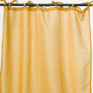 Voilage Juliette à lacets 105x250cm jaune