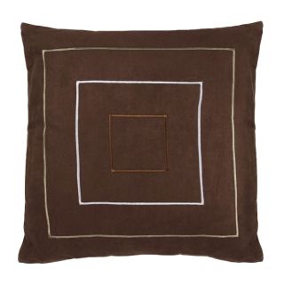 Coussin Kevin 40x40 marron - extra doux