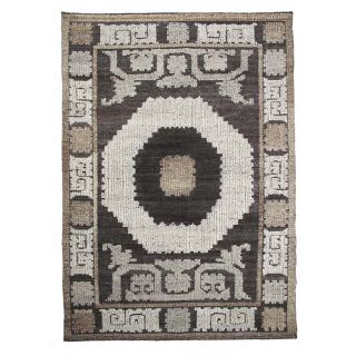 Tapis KILIM ANTIC RELIEF Laine Fait Main (230x160cm) Taupe