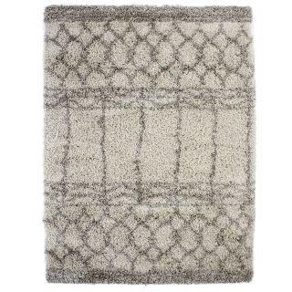 Tapis shaggy Luxus ethnique écru 133x190cm
