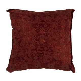 Coussin Maharadja 40x40cm rouge coton