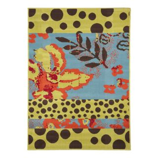 Tapis Massai Nenuphar 170x120cm bleu vert