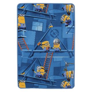 Tapis Les Minions 120x80cm bleu
