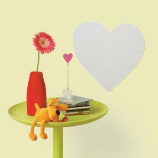 Heart Peel & Stick Mirror (Large) photo ambiance