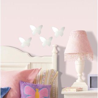 Butterfly Peel & Stick Mirror (Small - 4 pieces) ambiance