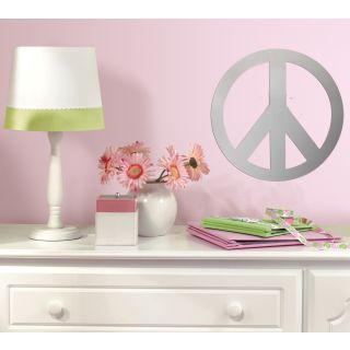 Sticker miroir signe peace - photo ambiance