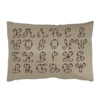 Coussin MONOGRAMME (60x40cm) Naturel