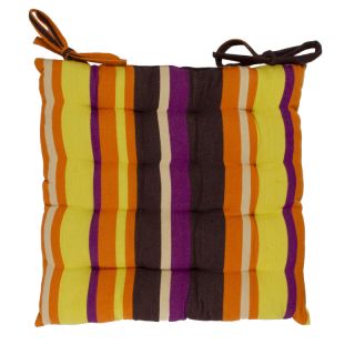 Galette OASIS BAYA Violet 100% coton (38x38x6cm) 