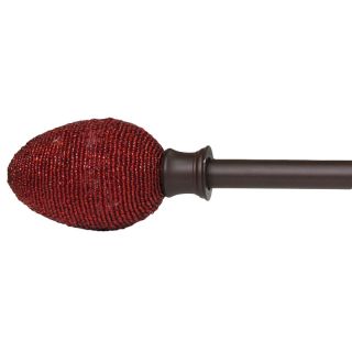 Tringle à rideau Olivia 120 / 230cm rouge