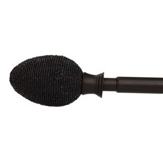 Tringle a rideau extensible Olivia 120/230cm noir
