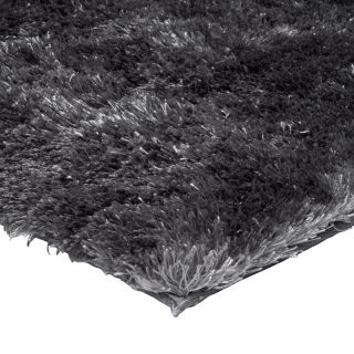 Tapis shaggy à poils longs gris anthracite Oslo
