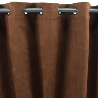 PEAU rideau suedine polyester (140x250cm) chocolat