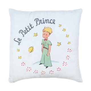 Coussin Le petit prince 40x40cm blanc