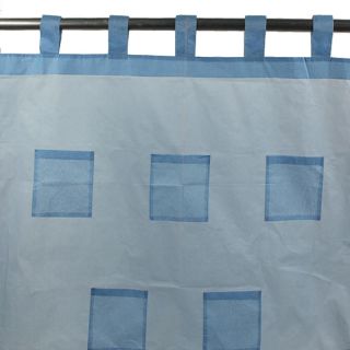 POCKET voilage à pattes (110x250cm) bleu 