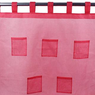 POCKET voilage à pattes (110x250cm) fuchsia