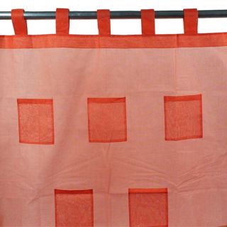 POCKET voilage à pattes (110x250cm) orange 