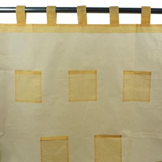 POCKET voilage à pattes (110x250cm) jaune