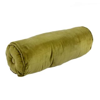Polochon ARTHUR Vert mousse Velours de coton (50x15cm)