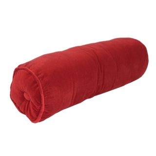 Polochon ARTHUR Rouge Velour de coton (50x15cm)