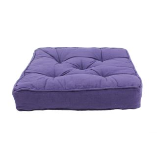Pouf HIP HOP Prune Coton (40x40x8cm)