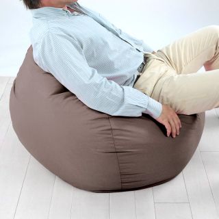 Pouf Poire Géant Big Mama moka marron - photo ambiance