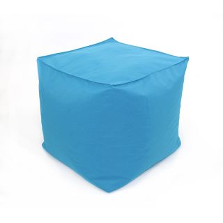 Pouf à tout multifonctions carré bleu