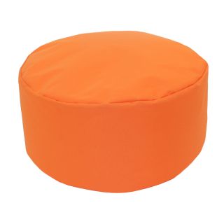 Pouf à tout multifonctions rond orange