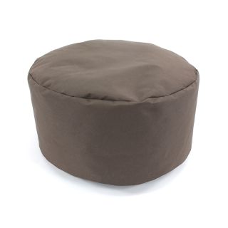 Pouf à tout multifonctions rond moka marron