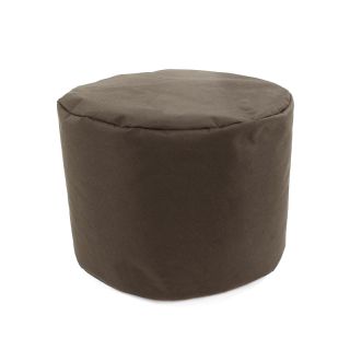 Pouf à tout multifonctions rond moka marron