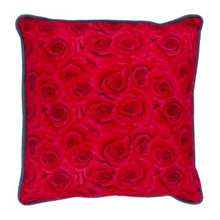 Coussin psyché rose rouge