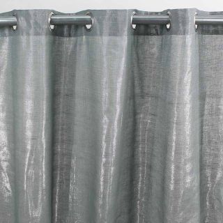 QUARTZ rideau Coton Lurex 140x250 Argent photo ambiance
