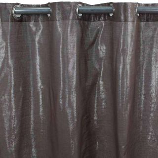 QUARTZ rideau Coton Lurex 140x250 Chocolat  