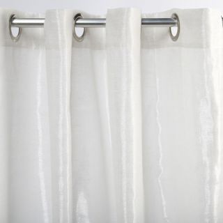Rideau Quartz à oeillets 140x250 blanc