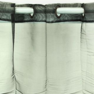 Rideau Nymphea 110x250cm Noir 100% polyester