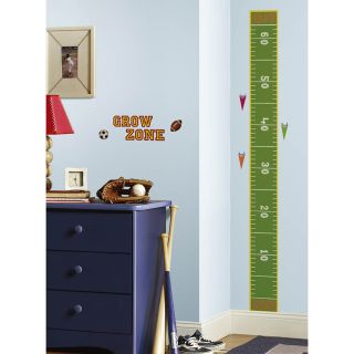 Photo ambiance chambre enfant sticker géant toise football