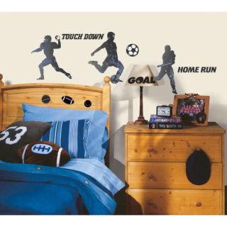 Stickers silhouette joueur sport ambiance