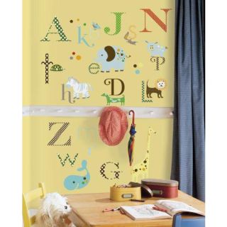 Animal Alphabet Peel & Stick Wall Decals ambiance