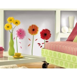 Stickers petites fleurs gerbera ambiance