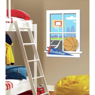 Backyard Basketball Peel & Stick Window photo ambiance